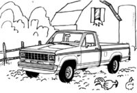 chevy truck coloring page