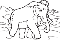 woolly mammoth coloring page woolly mammoth coloring page