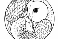 coloriage mandala animaux facile