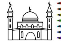 mosque coloring pages