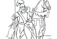 medieval coloring page