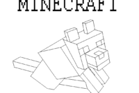 minecraft wolf coloring page minecraft wolf coloring page