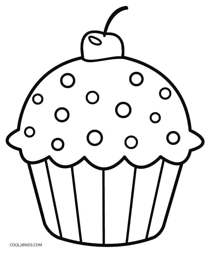 Muffin Coloring Page at GetColorings.com | Free printable colorings