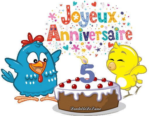 gif-anniversaire-5-ans-1 - les gifs animés de dentelledelune