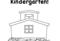 first day of kindergarten color page