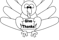 turkey face coloring page