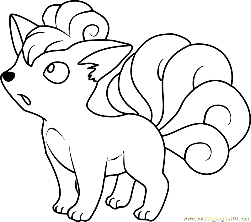 Pokemon Coloring Pages Vulpix at GetColorings.com | Free printable