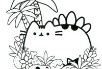 pusheen coloring sheet pusheen coloring sheet