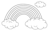 coloring rainbow printable