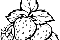 free strawberry coloring pages