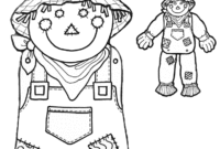 preschool scarecrow coloring pages