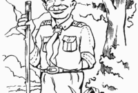 scout coloring page