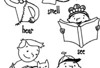 five senses coloring page five senses coloring page