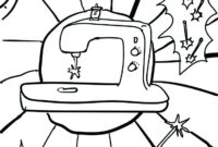 sewing coloring pages