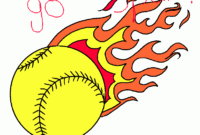 coloring pages softball