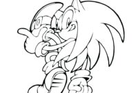 classic super sonic coloring pages