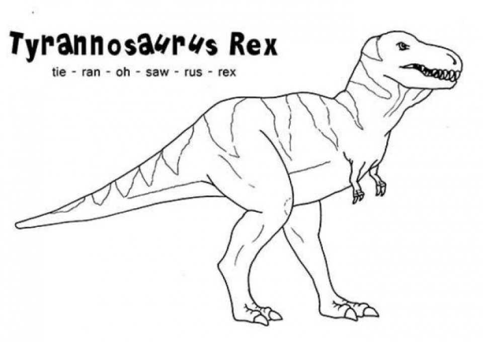 Pictures for coloring of one of the largest and most dangerous dinosaurs. 20+ Free Printable T-Rex Coloring Pages - EverFreeColoring.com