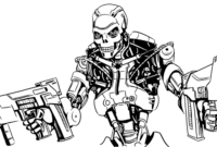 coloriage terminator coloriage terminator