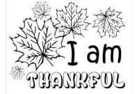 thankful tree coloring page