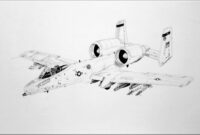 a10 warthog coloring page