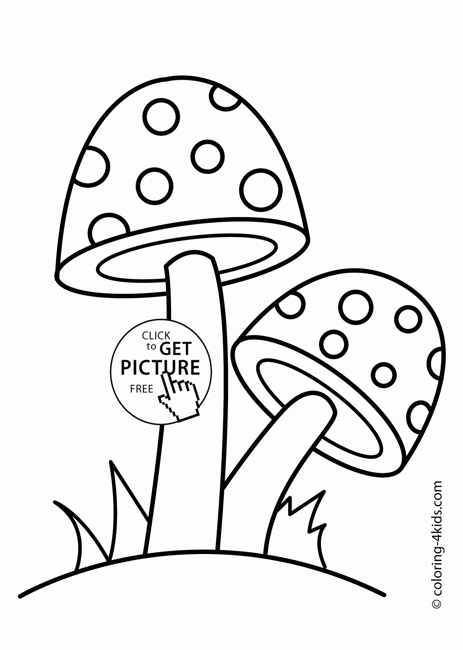 Free Printable Mushroom Coloring Pages | Free Printable