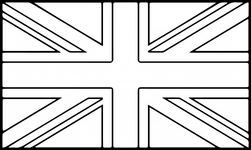 United Kingdom flag printable coloring page - Colorpages.org