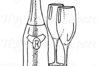 wine coloring pages
