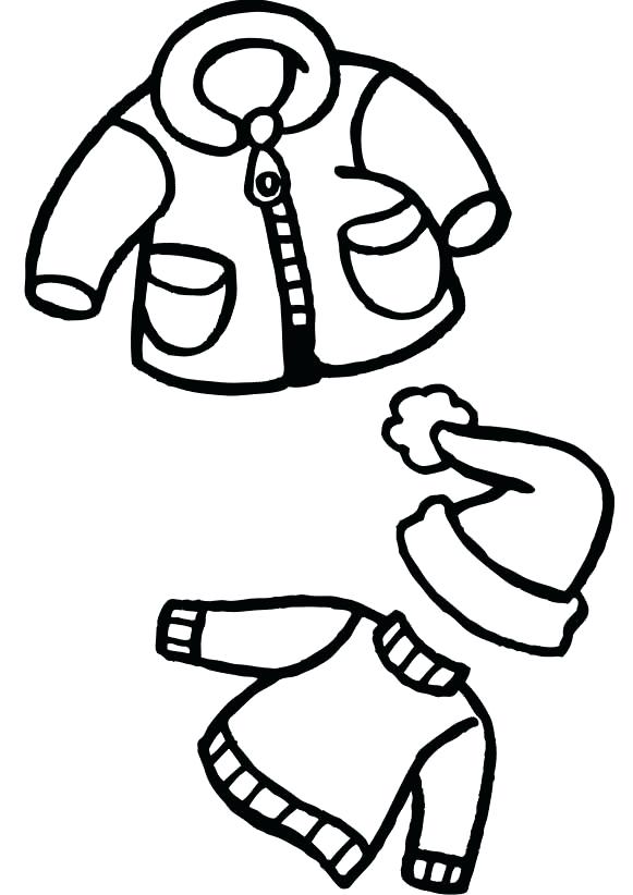 Winter Clothes Coloring Pages at GetColorings.com | Free printable