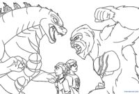 king kong color pages