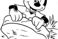 mickey safari coloring pages