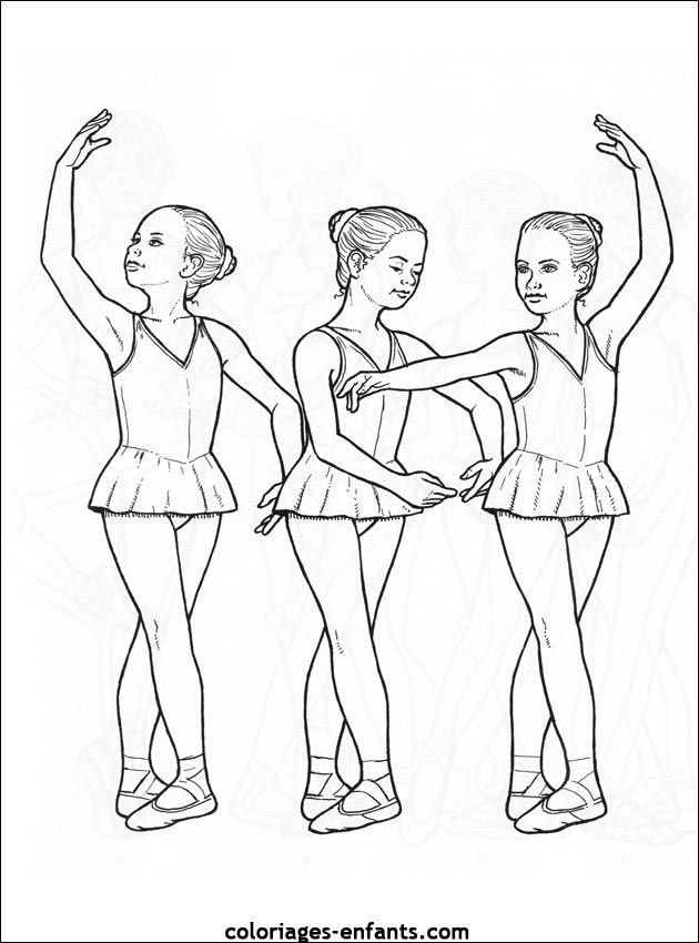 Coloriage De Danse à Imprimer Sur Coloriages-enfants.com | Ballet