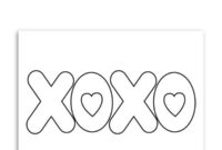 xoxo coloring pages xoxo coloring pages