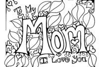 i love mommy coloring pages