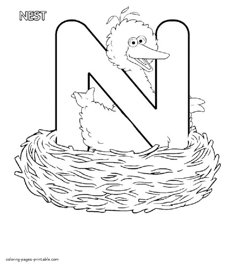 Free Printable Big Bird Coloring Pages - George Mitchell's Coloring Pages