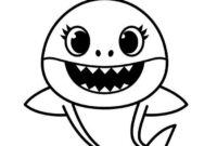 mommy shark coloring pages mommy shark coloring pages