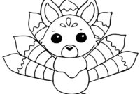 kitsune coloring page kitsune coloring page