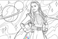 disney zombies coloring page