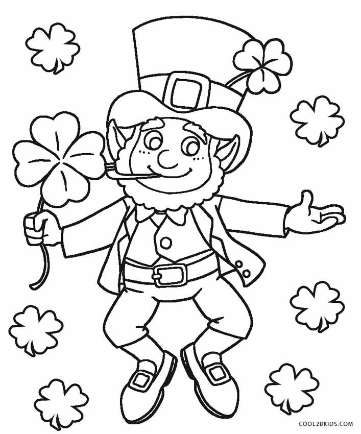 Leprechaun Coloring Page Printable