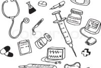 printable doctor tools coloring pages