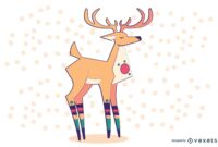 reindeer colored reindeer colored