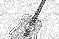 guitar coloring pages for adults guitar coloring pages for adults