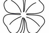 printable clover coloring pages