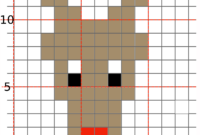 pixel art facile noel