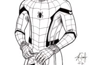 tom holland spiderman coloring pages