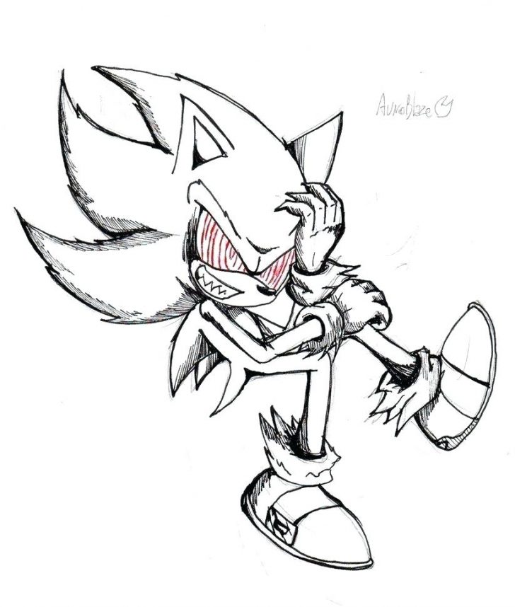 Sonic.exe Coloring Coloring Pages
