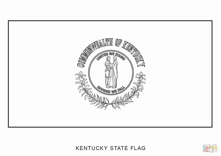 Kansas State Flag Coloring Page Lovely Flag Of Kentucky Coloring Page