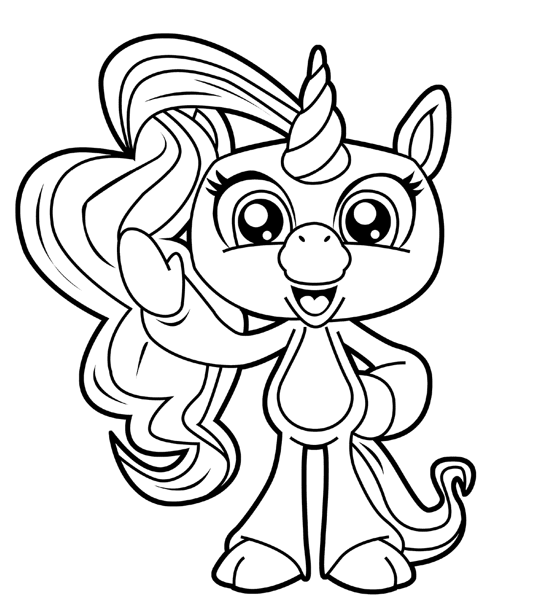 Unicorn Fingerlings Coloring Pages Cute Coloring Pages, Coloring Sheets