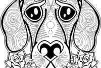 sugar skull dog coloring pages