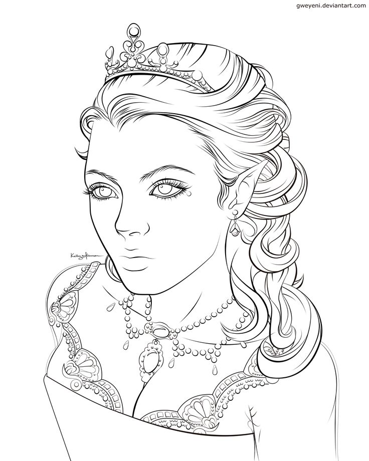 Queen coloring pages download and print for free