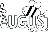 free printable august coloring pages